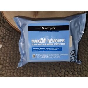 Neutrogena Ultra-Soft Cleansing Makeup Remover Towelettes Wipes 25 Count